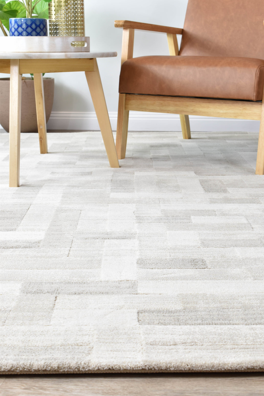 Garcia MAZE beige Floor rug