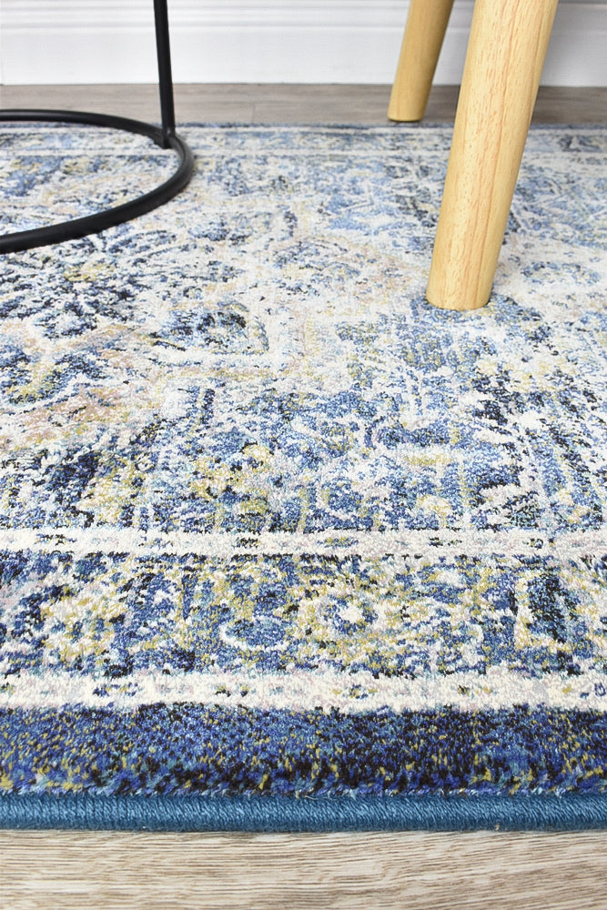 Garcia Persian Style Navy Floor Rug