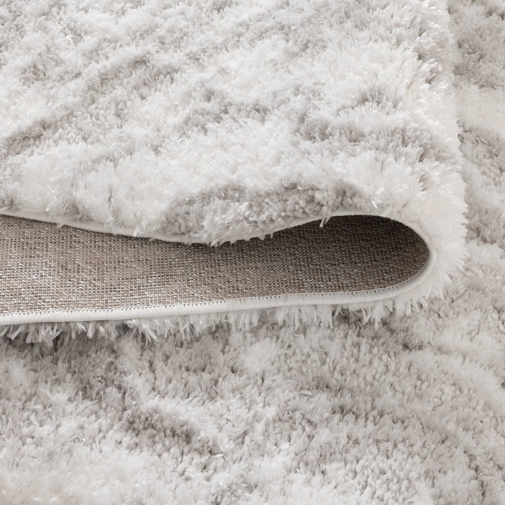 ASton Watercolour Grey Shaggy Rug