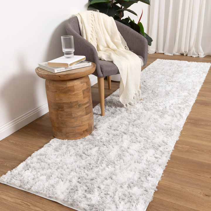 ASton Watercolour Grey Shaggy Rug