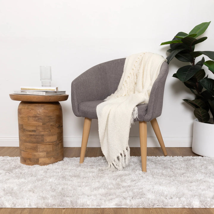 ASton Watercolour Grey Shaggy Rug