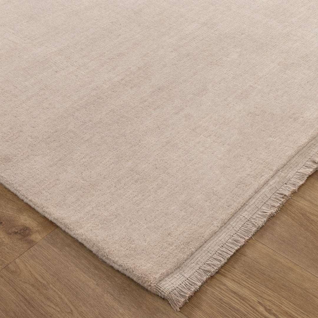 Charleston Hand-Knotted Wool Rug Beige
