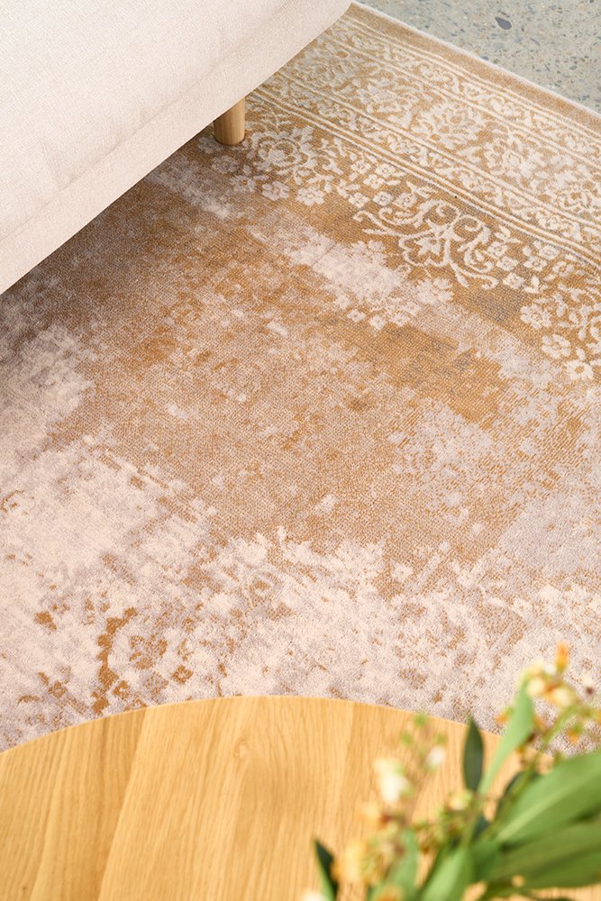 MELODY DEMI BEIGE Pure NZ Wool Floor Rug