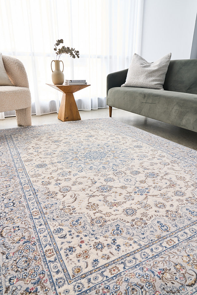 Melody Ivory Pure NZ Wool Floor Rug