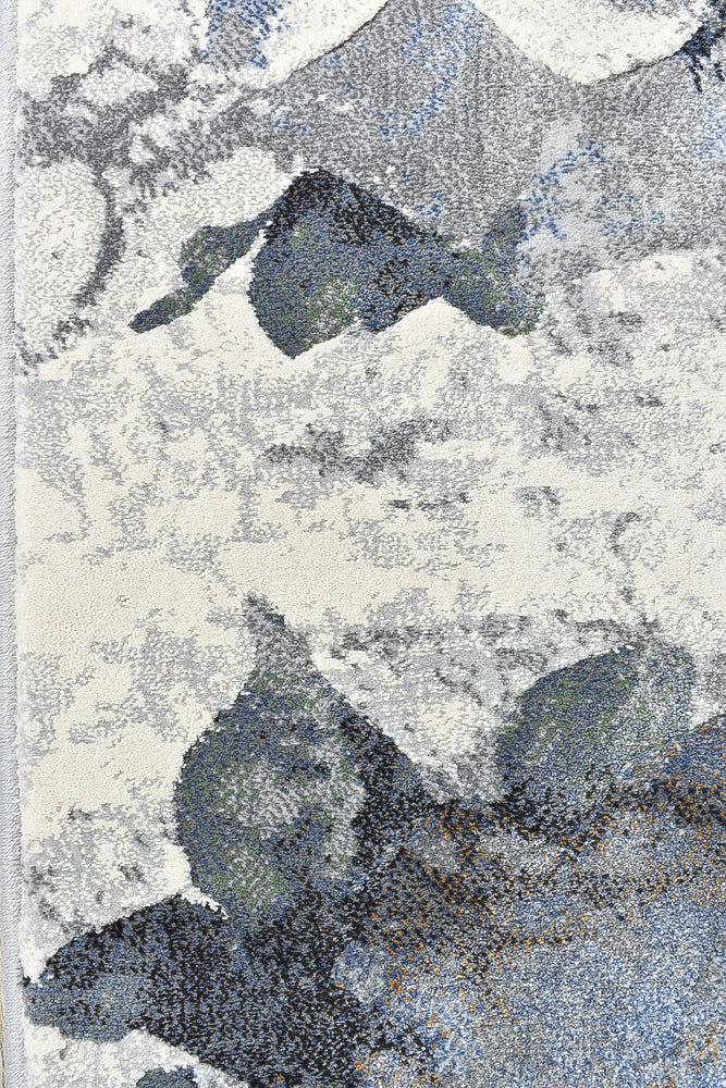 Garcia Garden Navy Blue floor rug