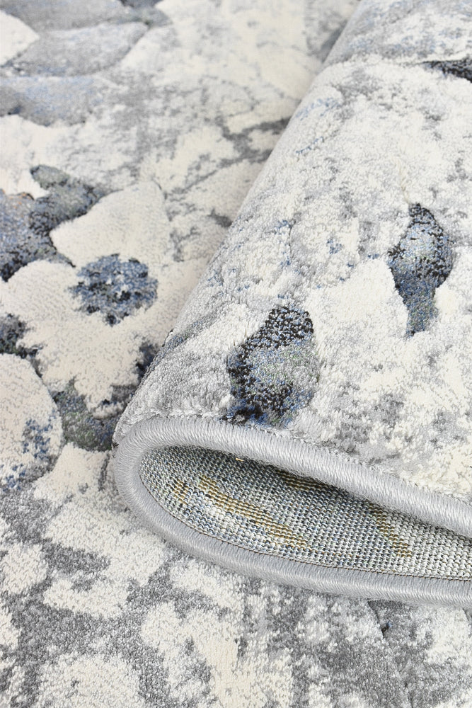 Garcia Garden Navy Blue floor rug