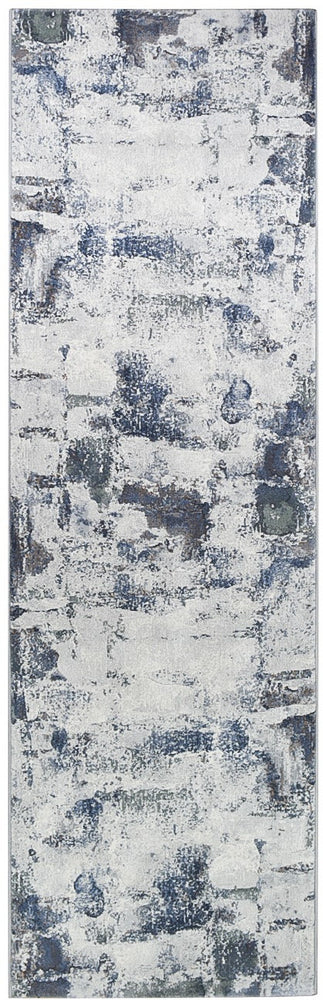 Garcia Mosern Blue floor rug