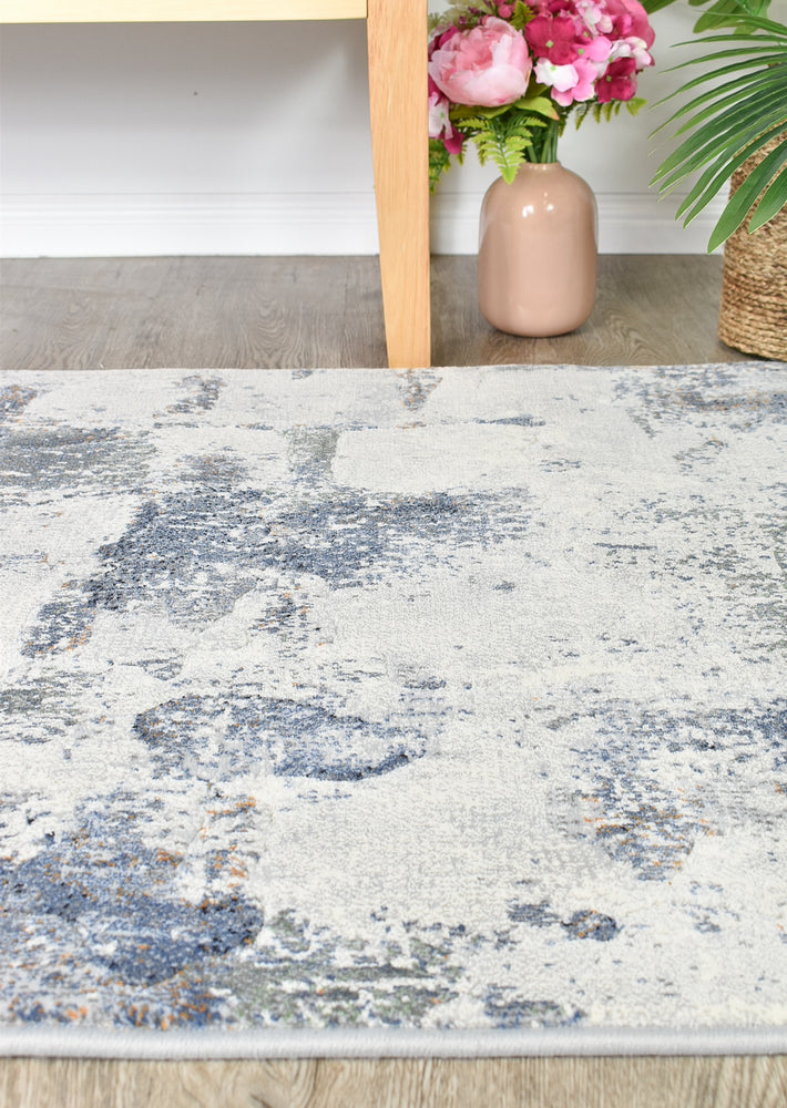 Garcia Mosern Blue floor rug