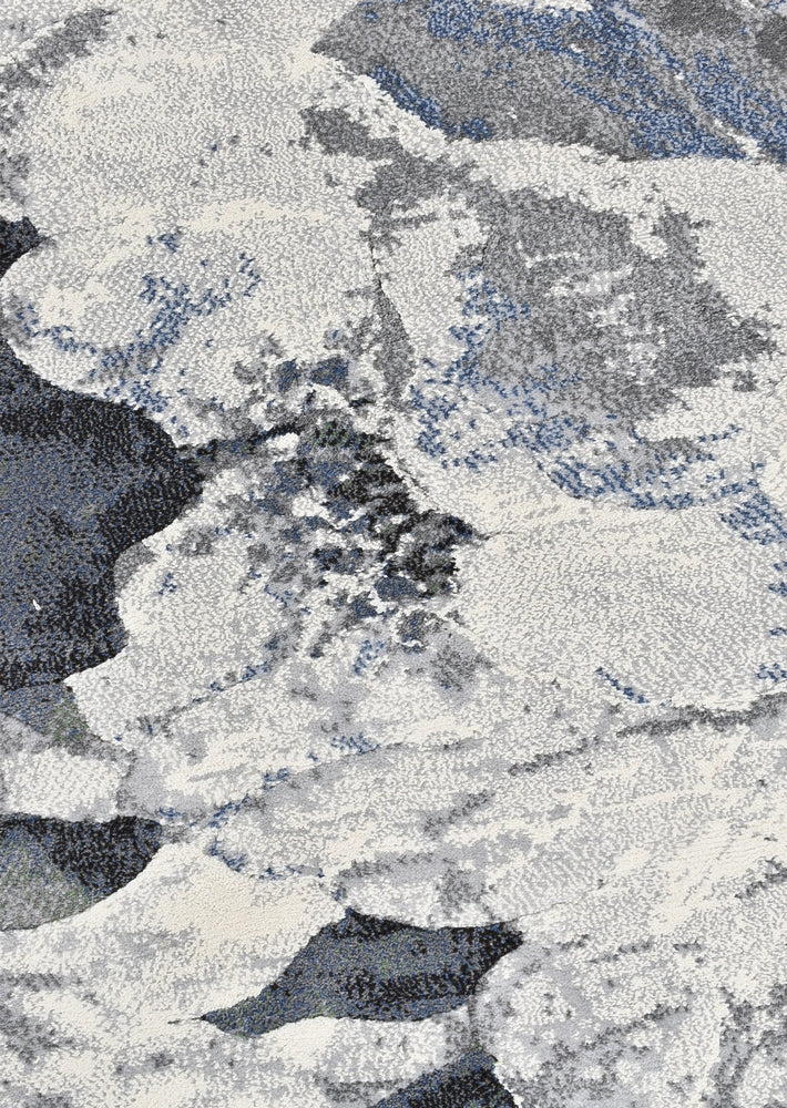 Garcia Garden Navy Blue floor rug