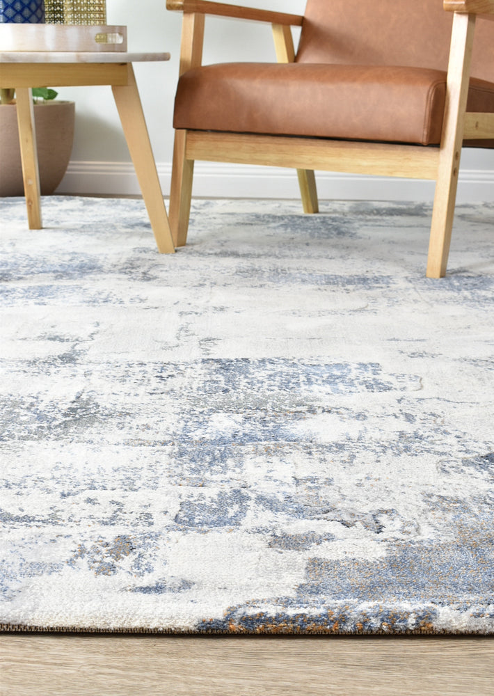 Garcia Mosern Blue floor rug