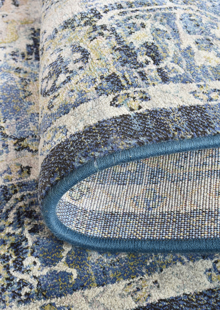 Garcia Persian Style Navy Floor Rug