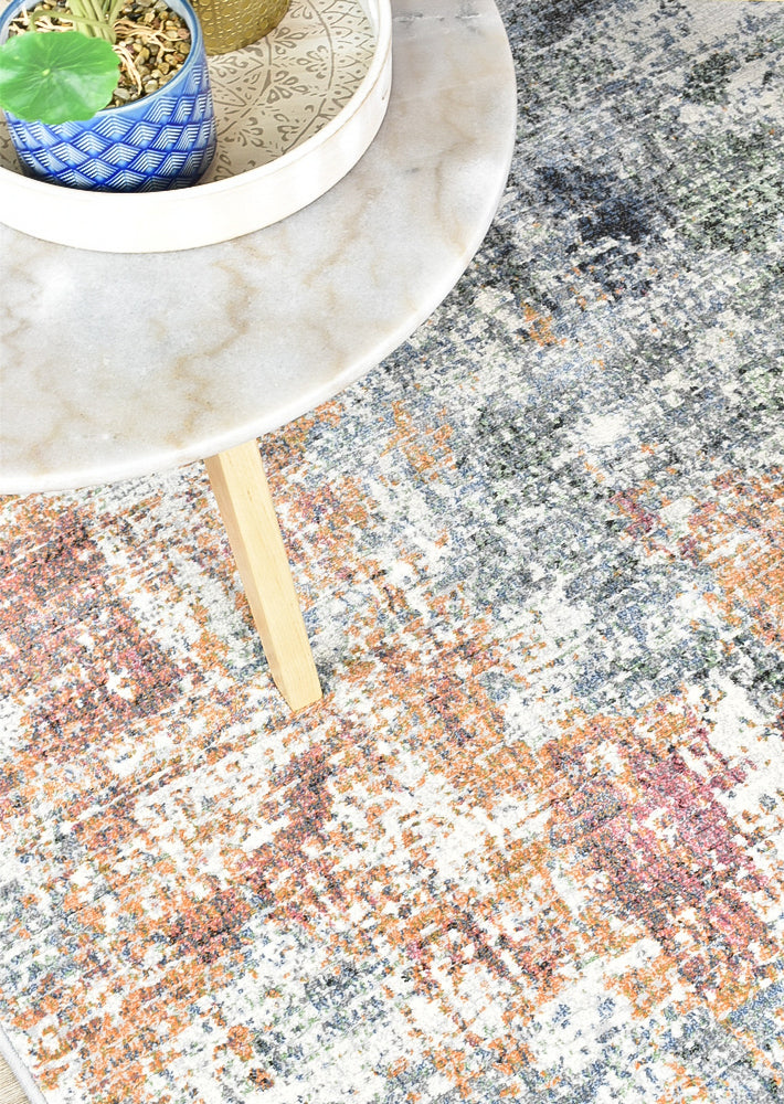 Garcia Multi Rust Floor Rug