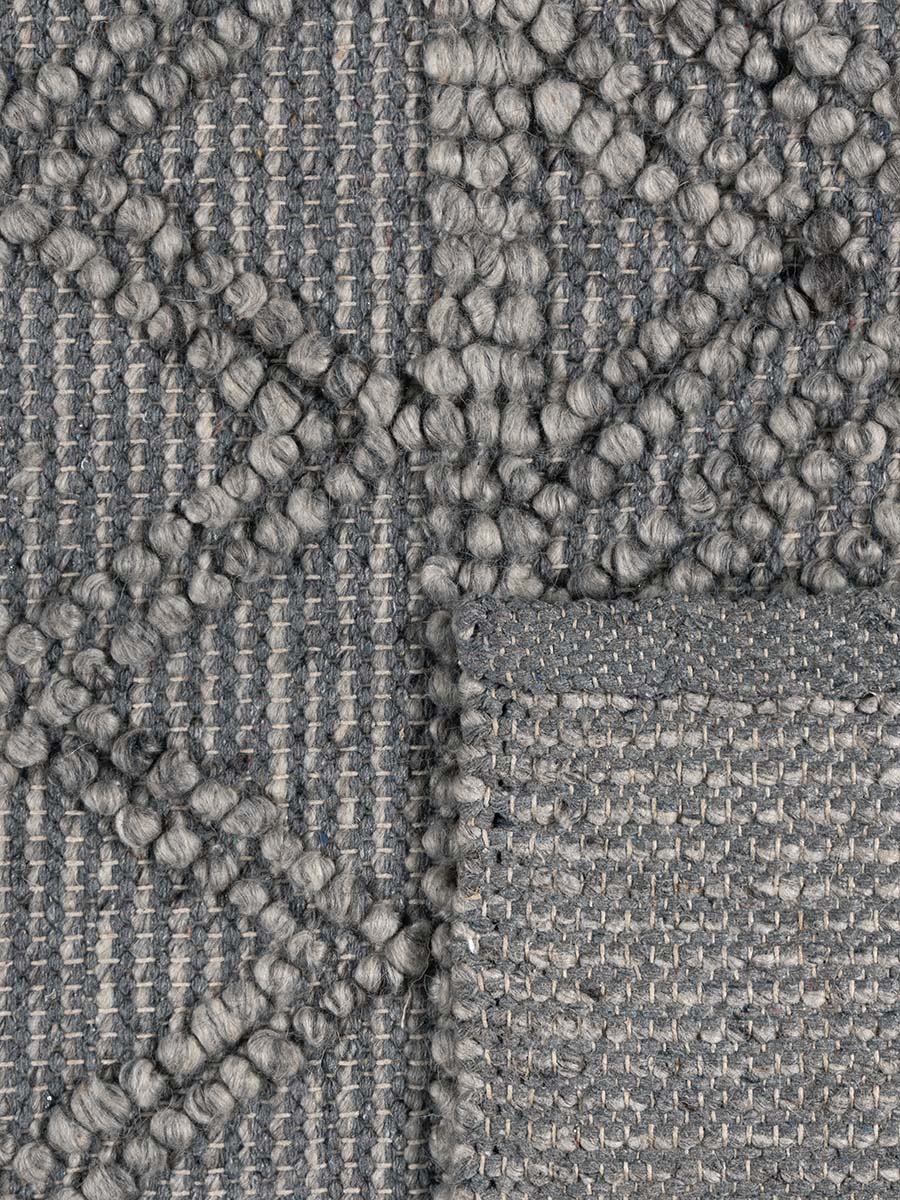 ATLANTA GREY HANDMADE WOOL GREY RUG FINAL CLEARANCE