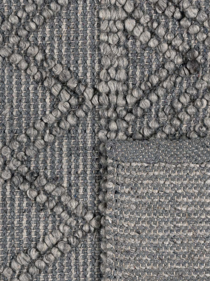 ATLANTA GREY HANDMADE WOOL GREY RUG FINAL CLEARANCE