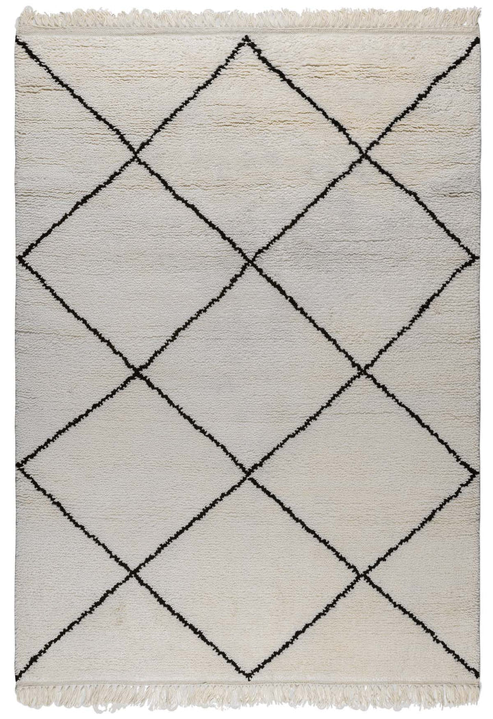 Beni Pure NEW ZEALAND WOOL Moroccan Floor rug
