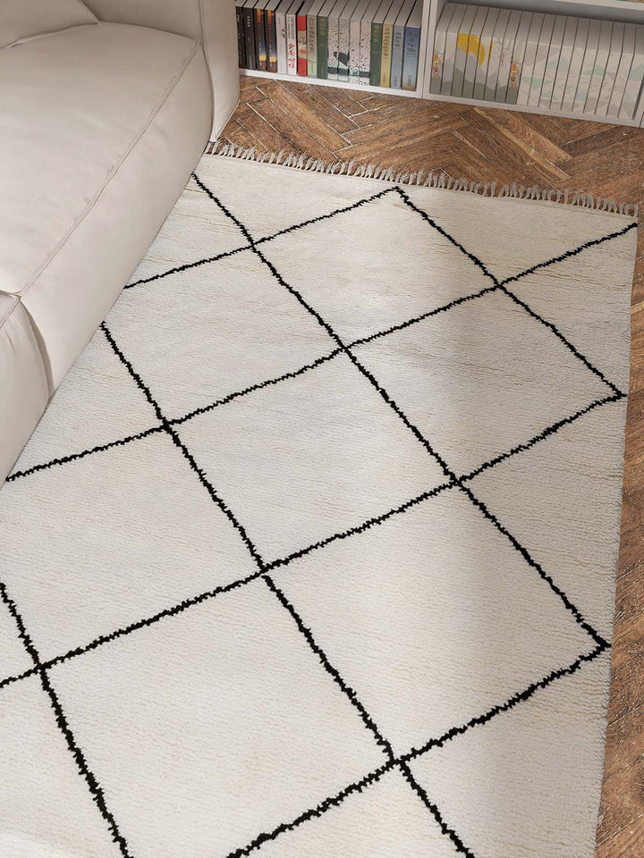 Beni Pure NEW ZEALAND WOOL Moroccan Floor rug