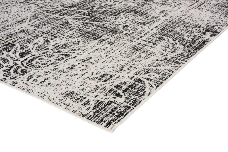 Denver INDOOR OUTDOOR FLORAL BLACK FLOOR RUG