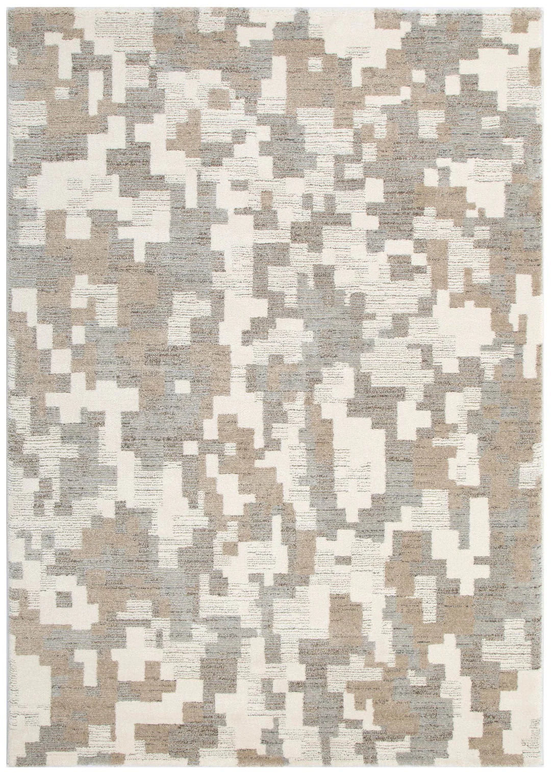 Nizza Abstract Beige Grey Rug - N007