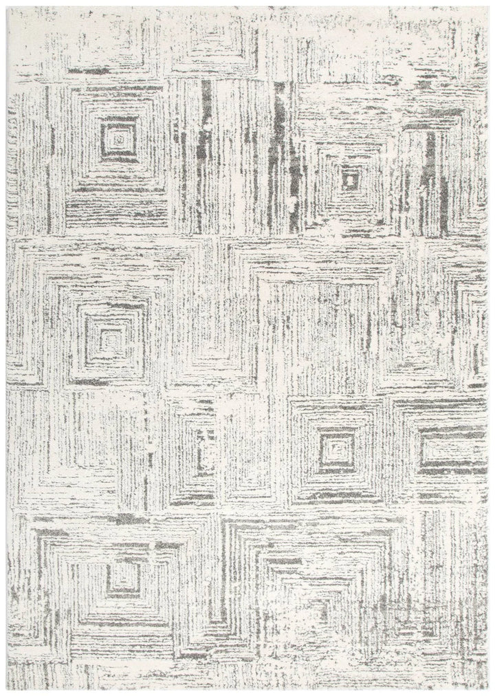 Nizza Geometric Grey Rug - N008