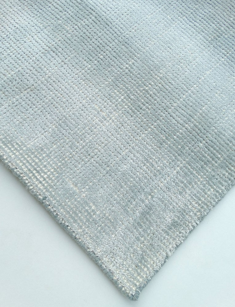 Weft Ice Blue Hand woven floor rug