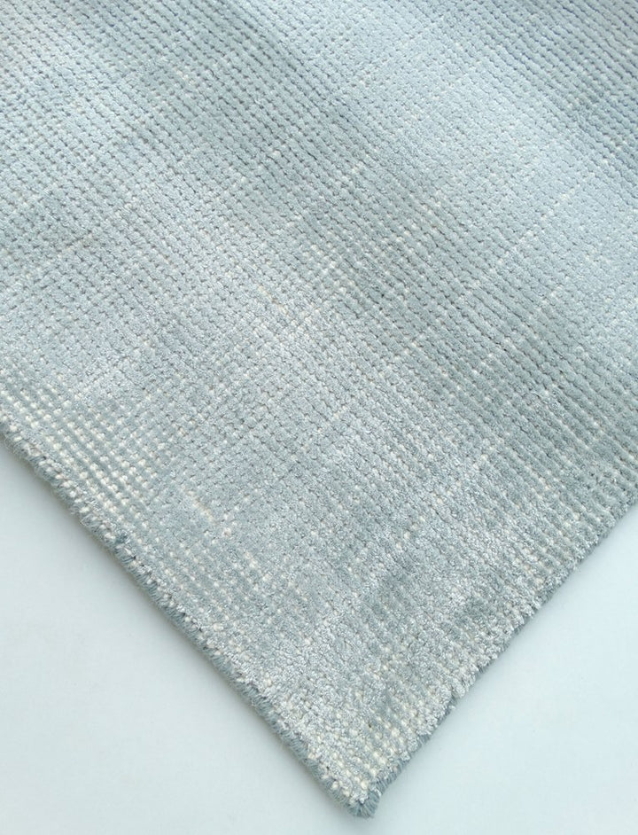 Weft Ice Blue Hand woven floor rug