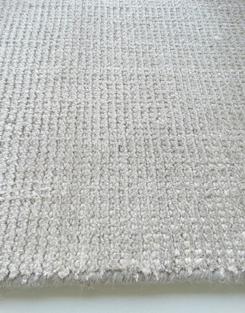 Weft Silver Hand woven floor rug