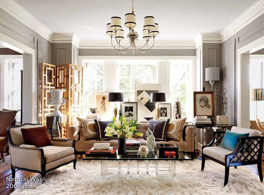 Pure New Zealand Wool 2000 GSM NATURAL Flokati