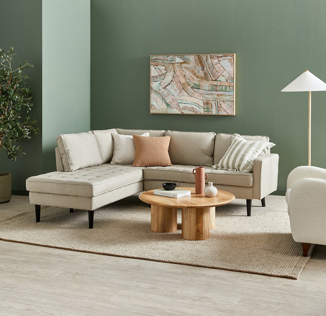 COASTAL NATURAL WOOL AND JUTE FLOOR RUG