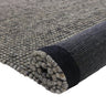 Oscar STEEL GREY Hand Woven Floor Rug WITH BACKING