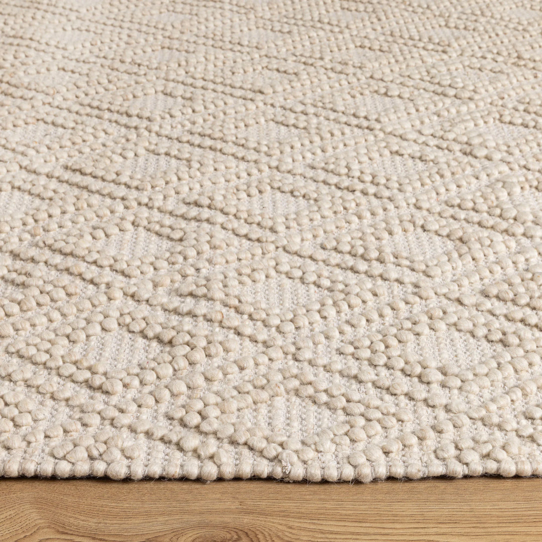 PERO HAND WOVEN WOOL BLEND NATURAL COLOR FLOOR RUG