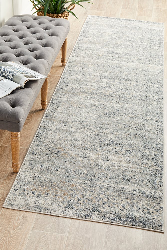 Oliver Blue Transitional Floor Rug