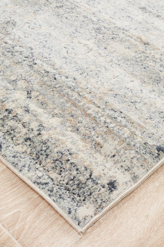 Oliver Blue Transitional Floor Rug