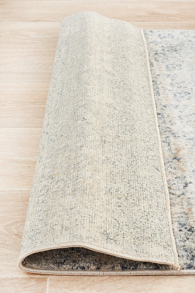 Oliver Blue Transitional Floor Rug