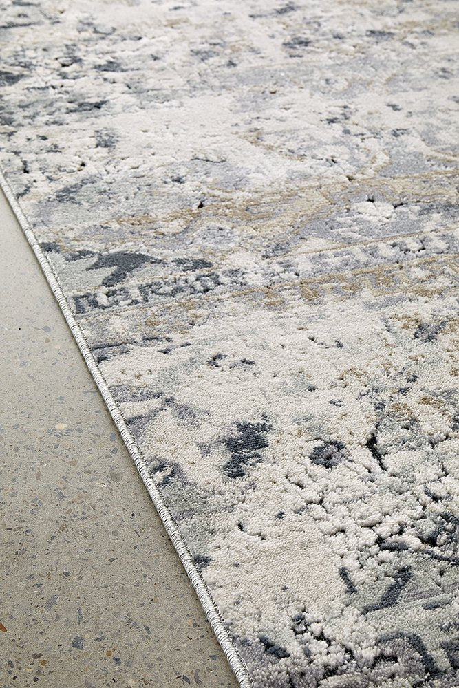 Oliver Blue Transitional Floor Rug