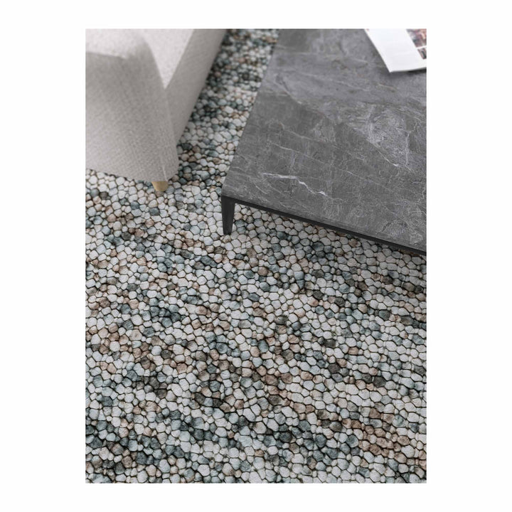 Pebbles  Fish Eye Ocean Hand Woven Floor rug