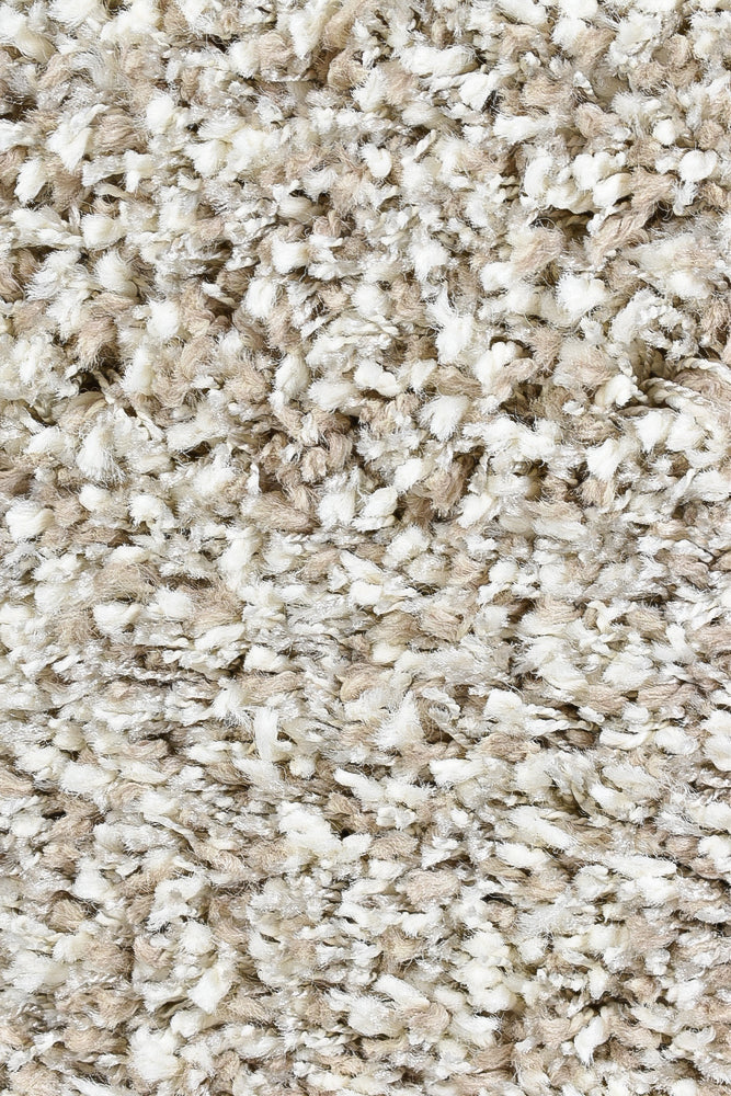 Orlando High dense Easy care Beige Shaggy Rug
