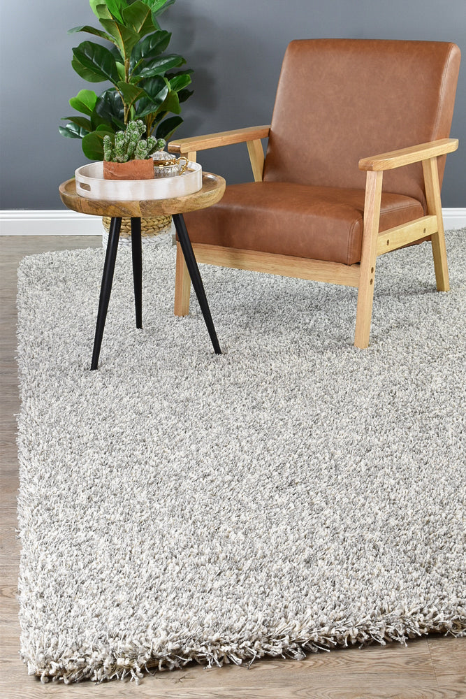 Orlando High Dense easy care Grey Shggy Rug