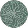 PLASMA REVERSIBLE GREEN INDOOR OUTDOOR ROUN RUG