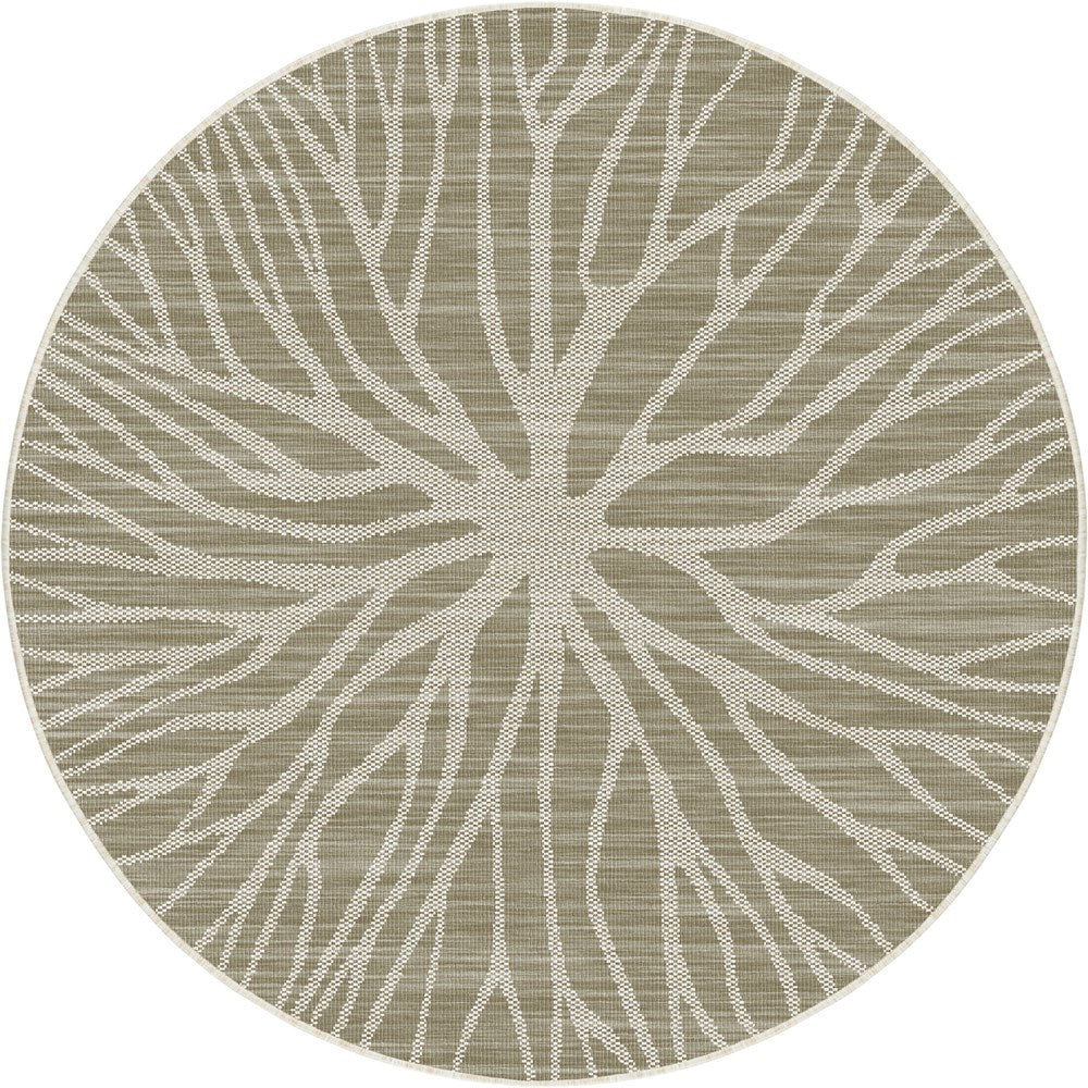 PLASMA REVERSIBLE LINEN INDOOR OUTDOOR ROUN RUG