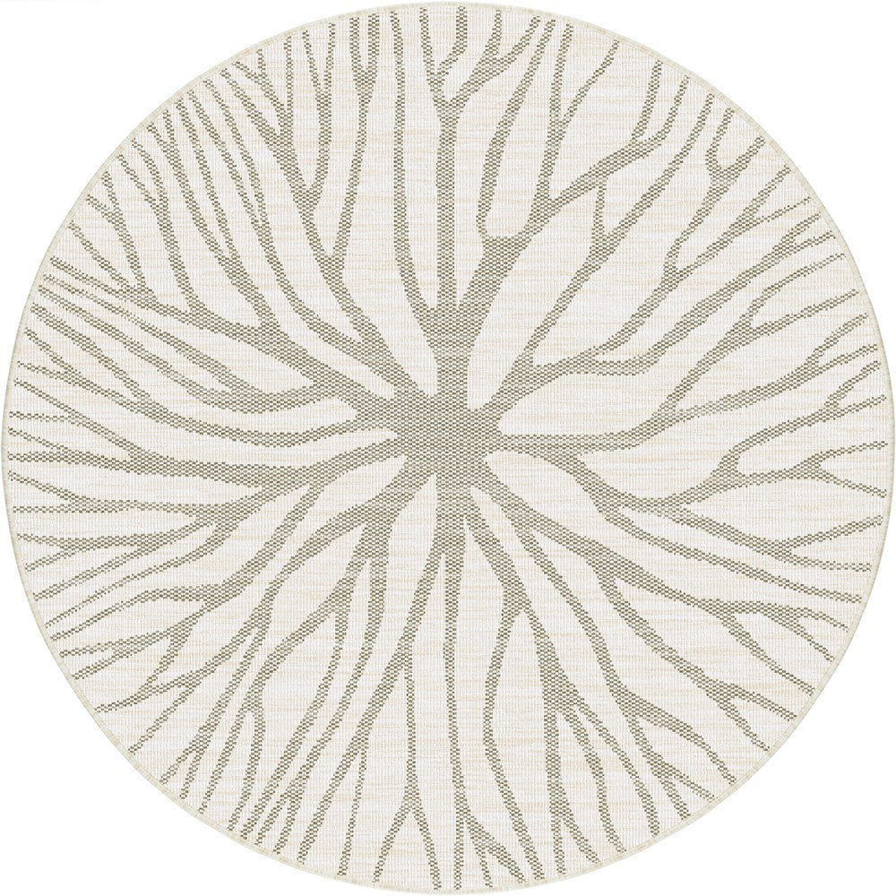 PLASMA REVERSIBLE LINEN INDOOR OUTDOOR ROUN RUG