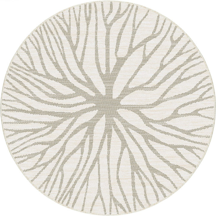 PLASMA REVERSIBLE LINEN INDOOR OUTDOOR ROUN RUG
