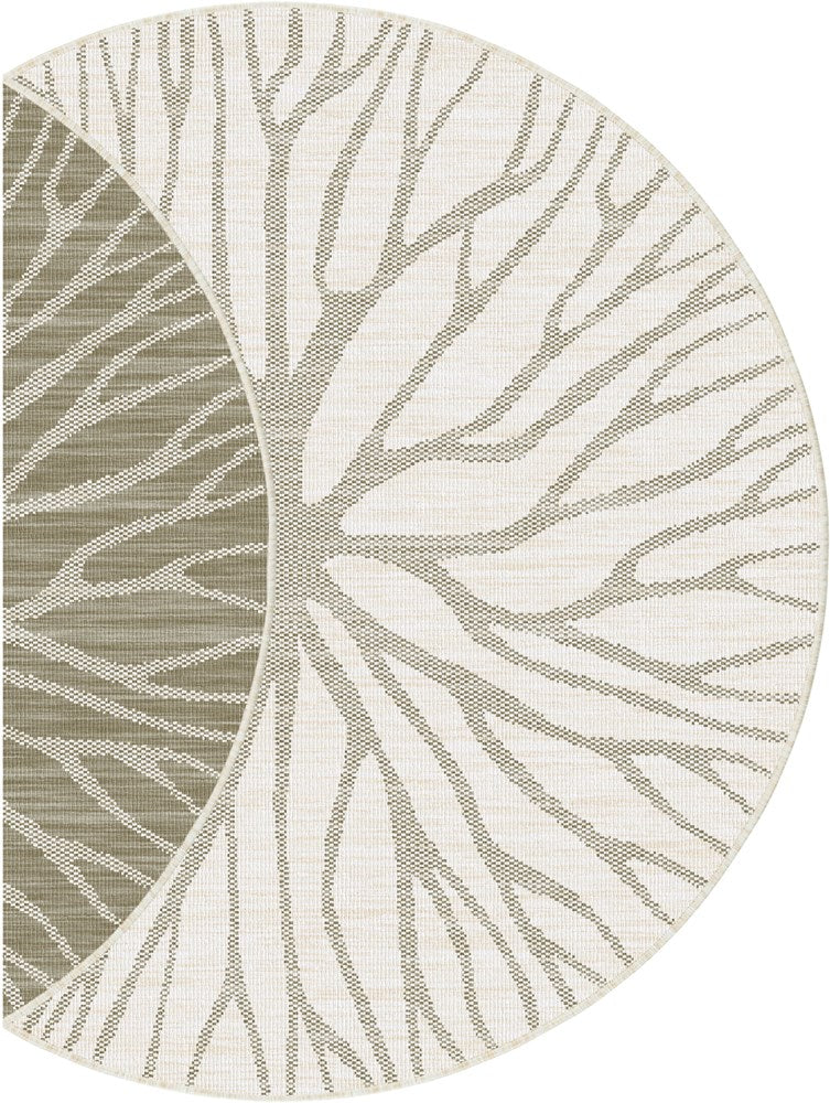 PLASMA REVERSIBLE LINEN INDOOR OUTDOOR ROUN RUG