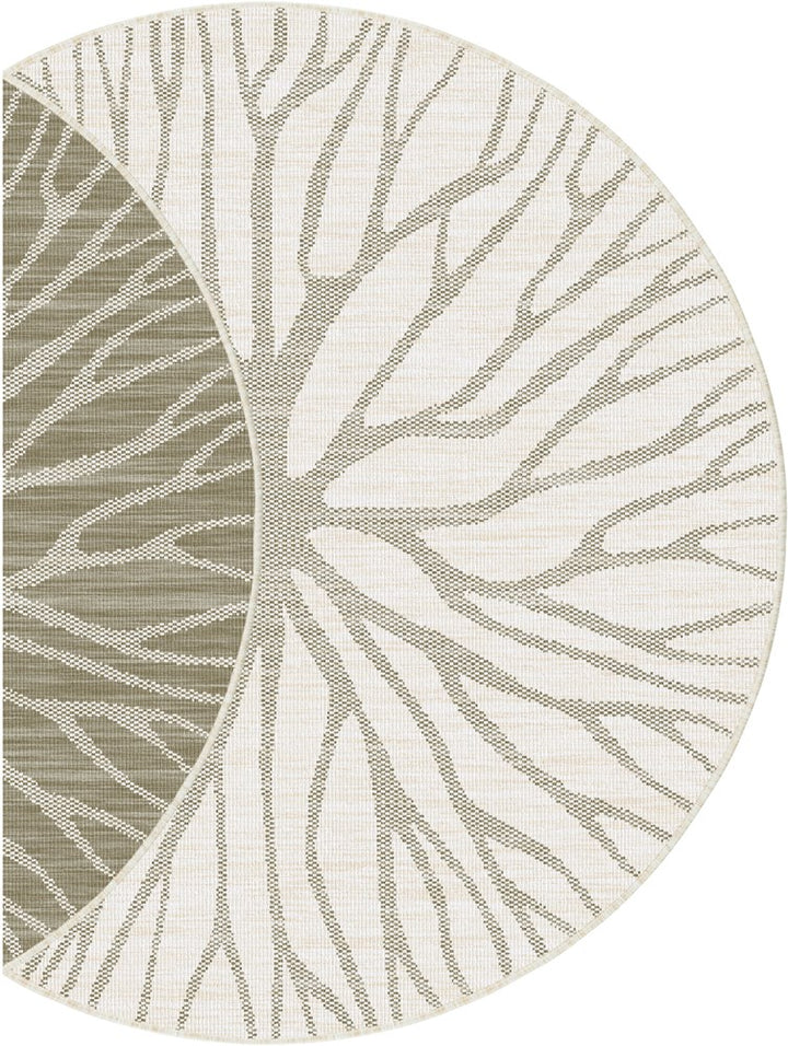 PLASMA REVERSIBLE LINEN INDOOR OUTDOOR ROUN RUG