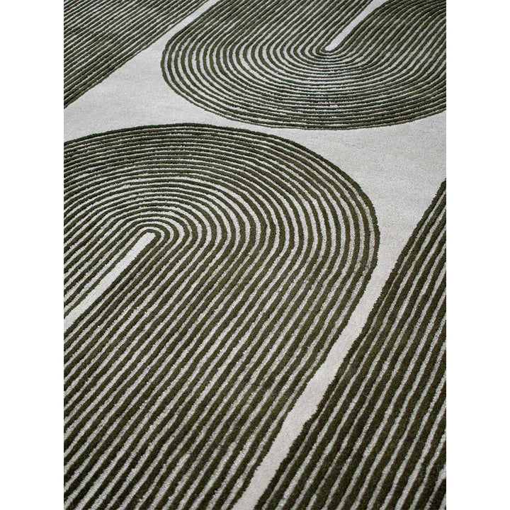 Viper Olive Hand Tufted Pure Wool Floor Rug