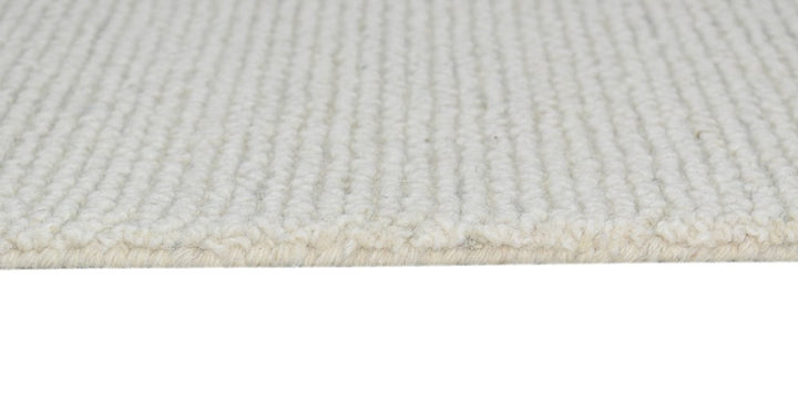 Rimini White  Hand Tufted Textured loop Pile