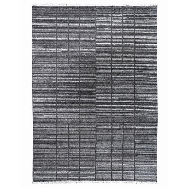 Chisel Wool Rug (Noir)