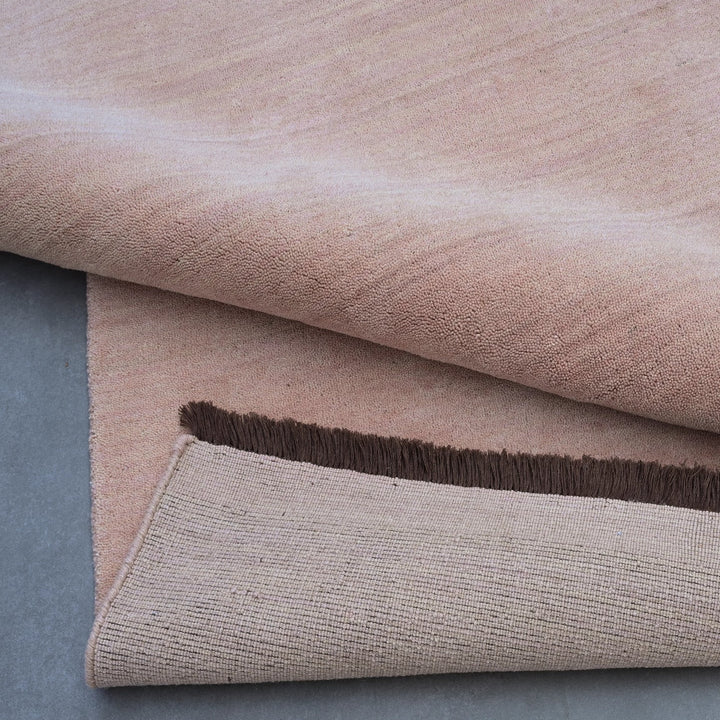 Fern BLUSH Handloomed Pure Wool Rug