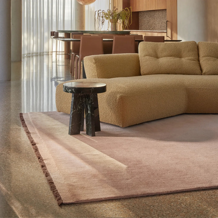 Fern BLUSH Handloomed Pure Wool Rug
