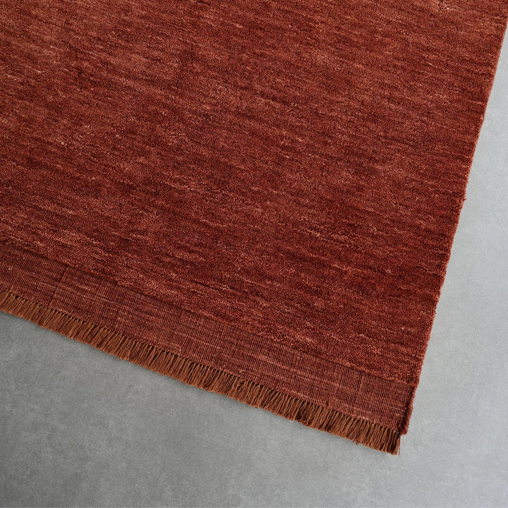 Fern CHESTNUT Handloomed Pure Wool Rug