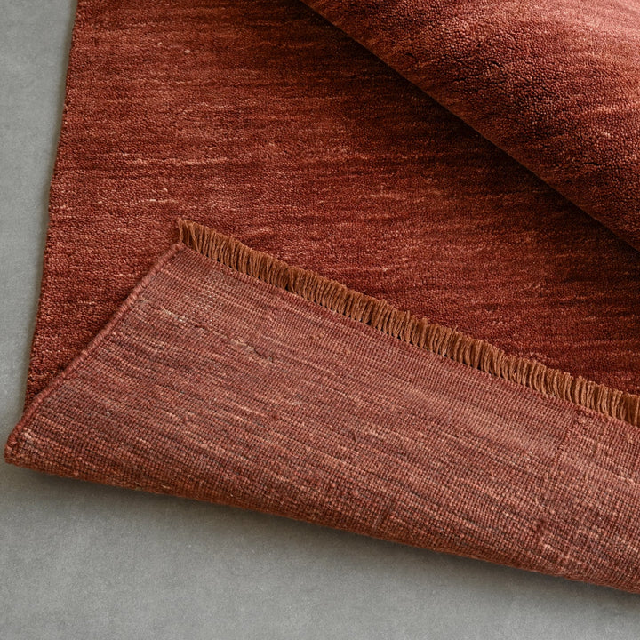Fern CHESTNUT Handloomed Pure Wool Rug